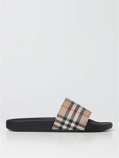 sandale homme burberry|burberry designer slides.